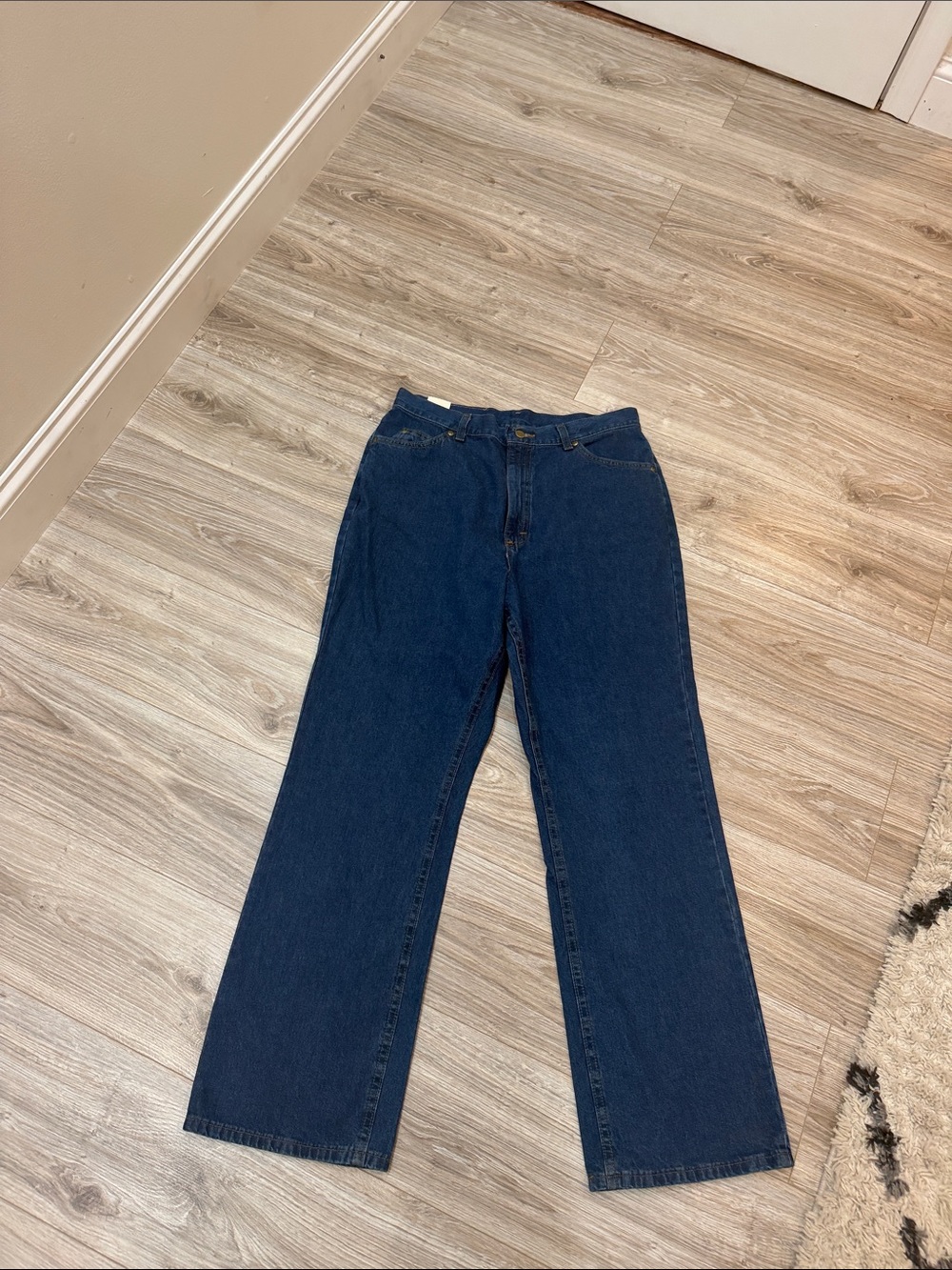 L.L. Bean Dark Blue Boot cut  jeans Women's size 16  NWT VINTAGE STYLE